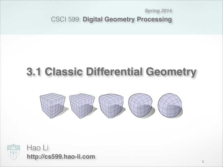 3 1 classic differential geometry