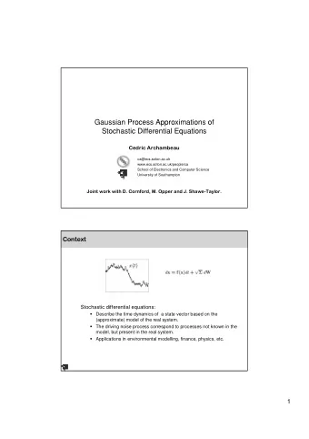 Gaussian Process Approximations of  Stochastic Differential Equations