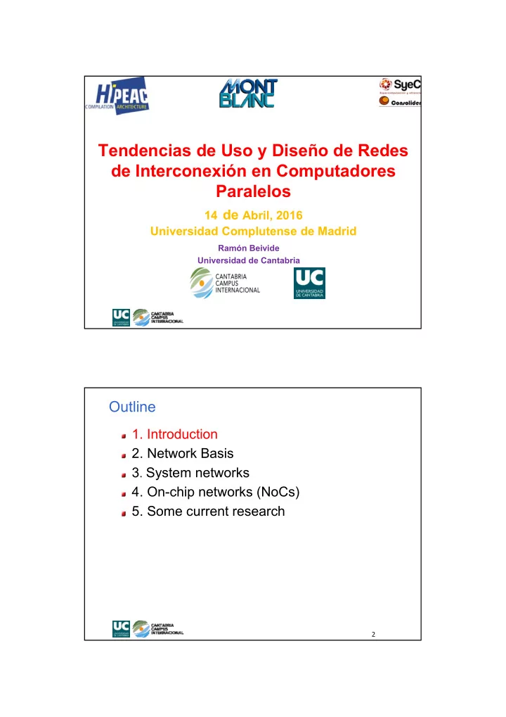 tendencias de uso y dise o de redes de interconexi n en