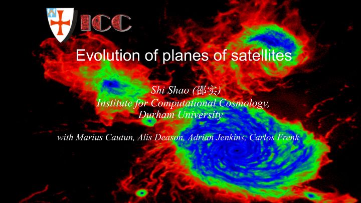 evolution of planes of satellites