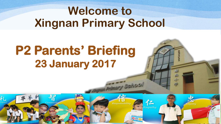 p2 parents briefing