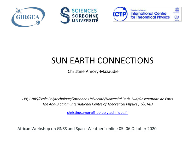 sun earth connections