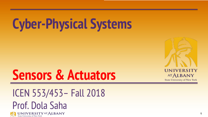 cyber physical systems sensors actuators