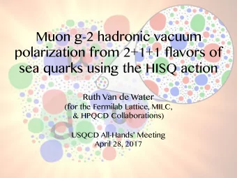 Muon g-2 hadronic vacuum  polarization from 2+1+1 flavors of sea quarks using the HISQ action