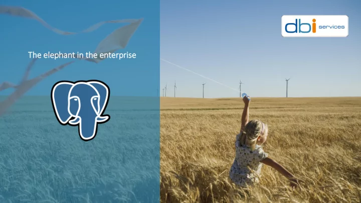 the ele lephant in in th the enterpris ise who we are