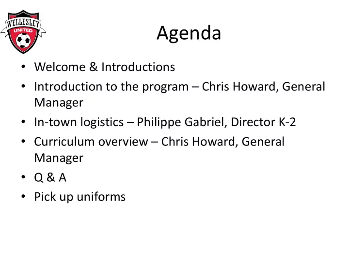 agenda