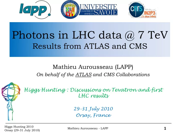 photons in lhc data 7 tev