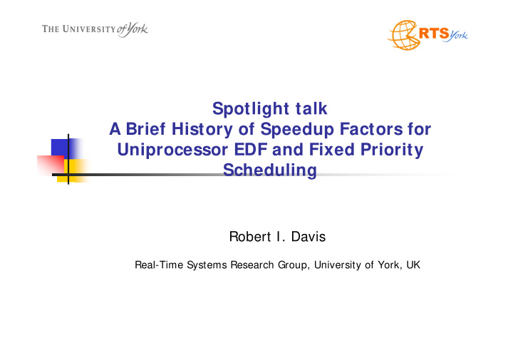 spotlight talk a brief history of speedup factors for