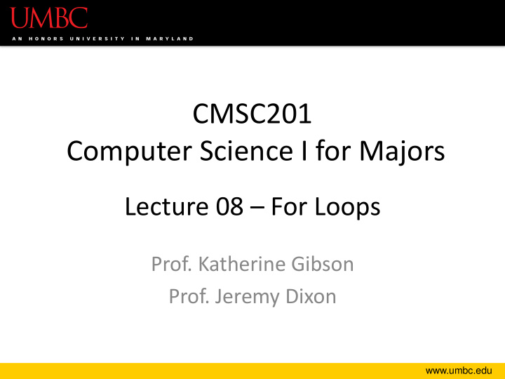 cmsc201 computer science i for majors