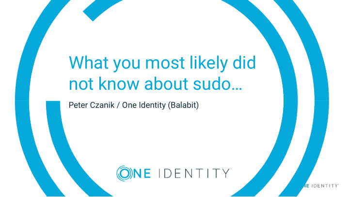 what you most likely did not know about sudo