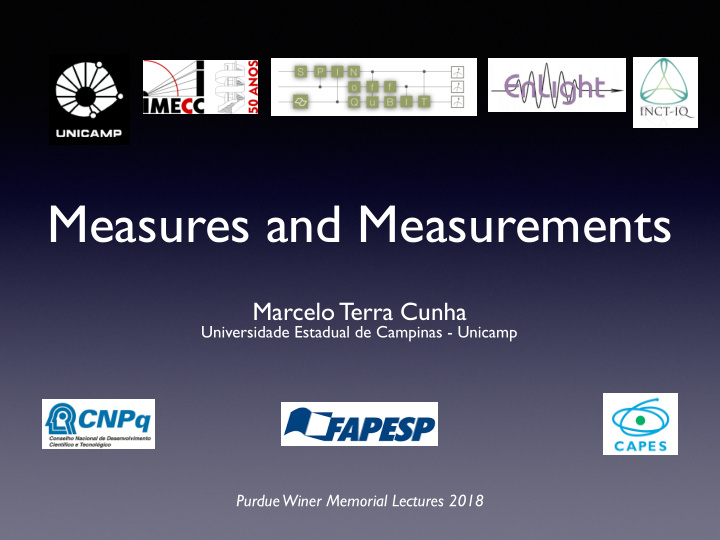 measures and measurements