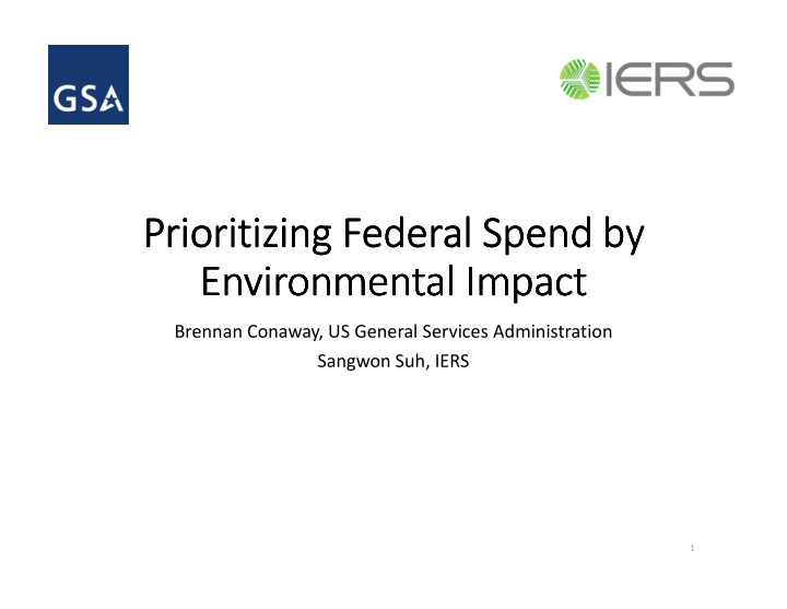 prioritizing federal spend by prioritizing federal spend