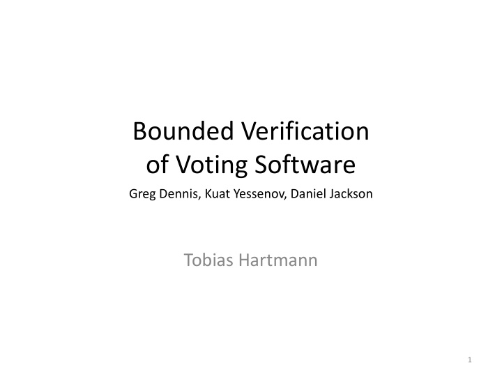 of voting software