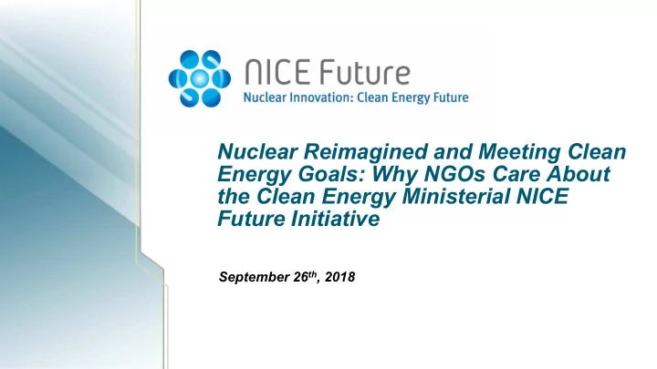 nuclear reimagined and meeting clean energy goals why