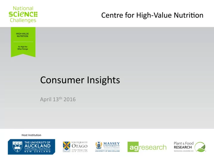 consumer insights