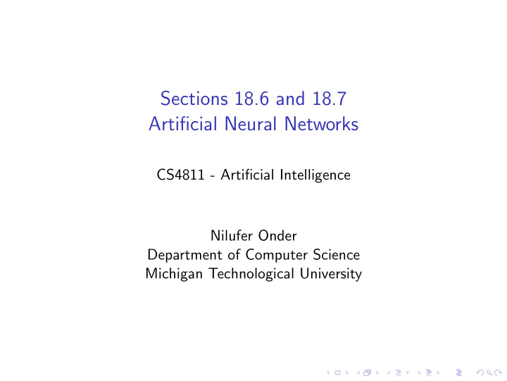 sections 18 6 and 18 7 artificial neural networks