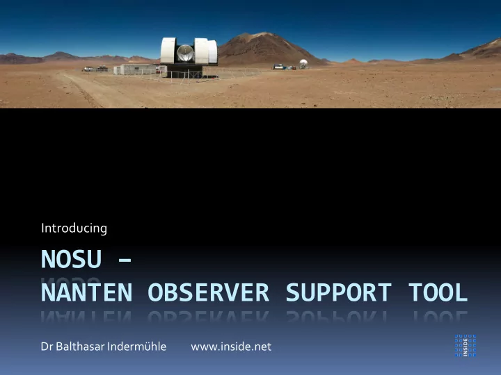 nosu nanten observer support tool