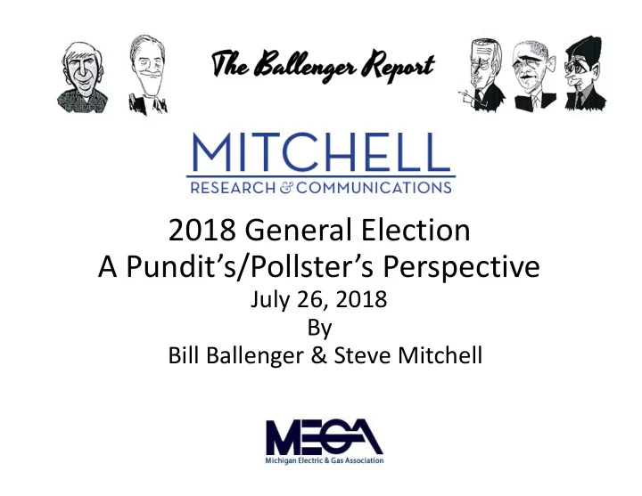 2018 general election a pundit s pollster s perspective