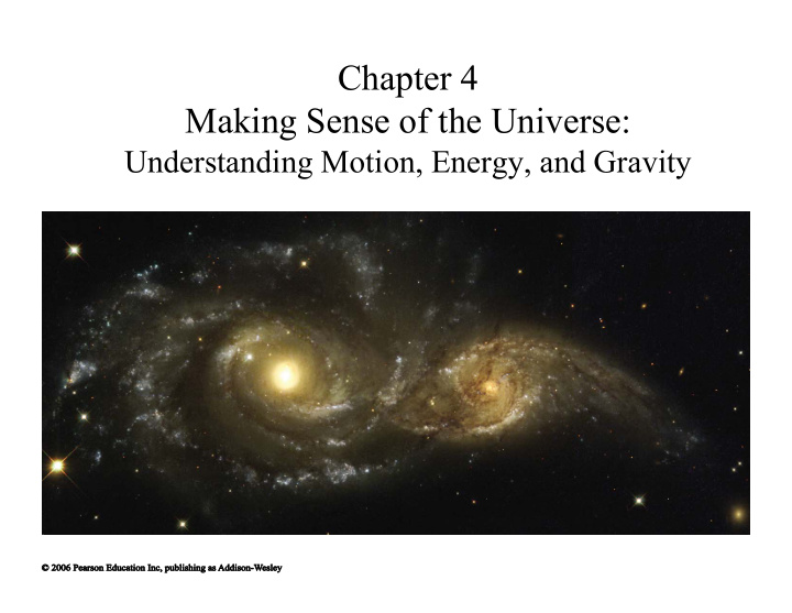 chapter 4 making sense of the universe