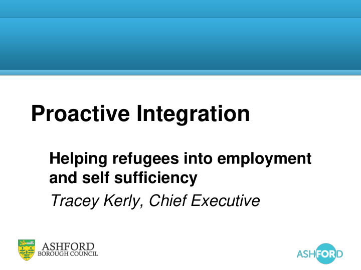 proactive integration