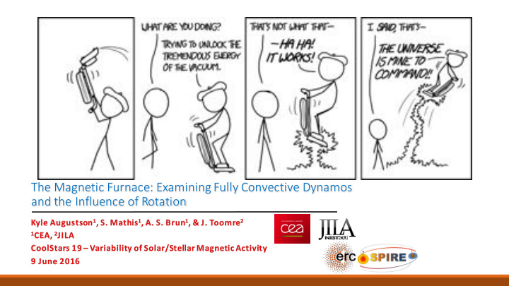 the magnetic furnace examining fully convective dynamos