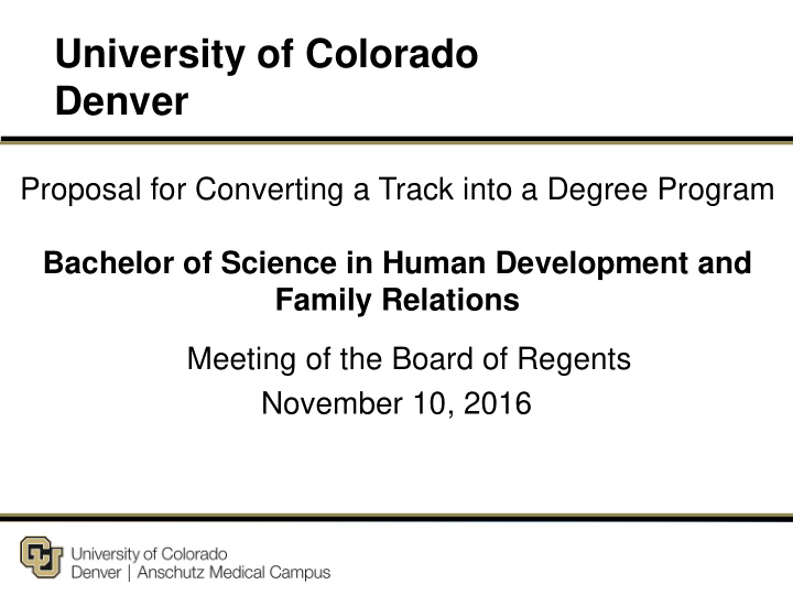 university of colorado denver