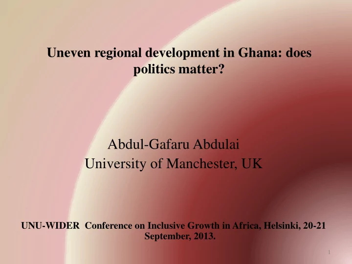 abdul gafaru abdulai university of manchester uk