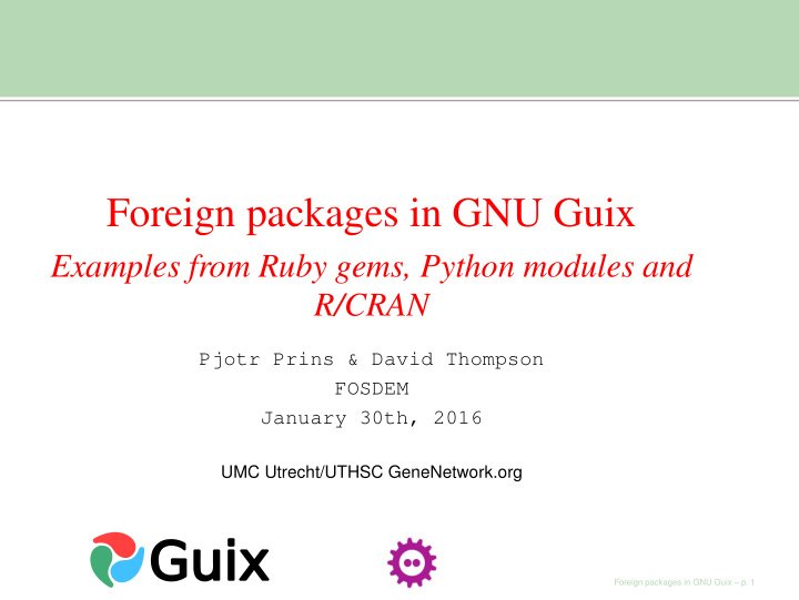 foreign packages in gnu guix