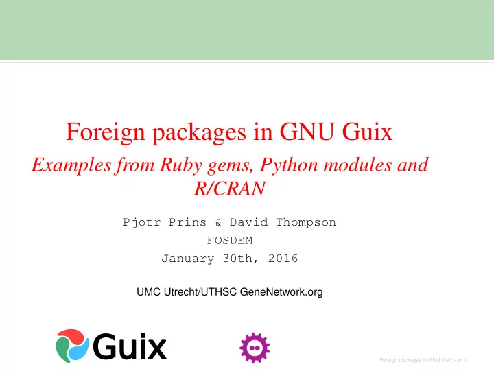 foreign packages in gnu guix