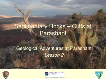 Sedimentary Rocks  Cliffs at  Parashant  Geological Adventures at Parashant  Lesson 2