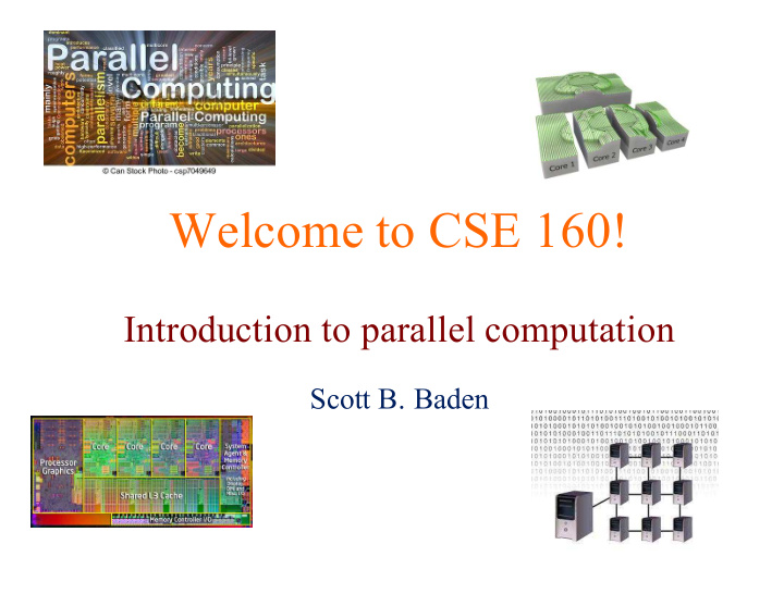 welcome to cse 160