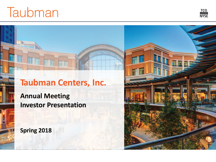 taubman centers inc