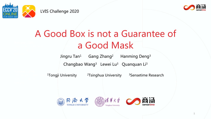 a good box is not a guarantee of a good mask