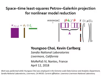 n ( n (  I ( i , j ) =  i   j  minimize  ...  |  {z  }  r  r  .    .  A  . k 2  Youngsoo