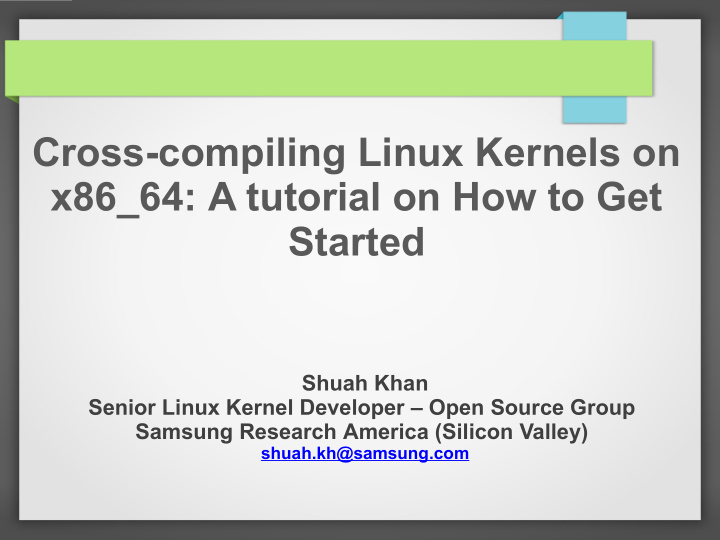 cross compiling linux kernels on x86 64 a tutorial on how