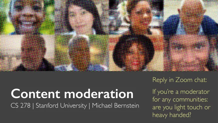 content moderation