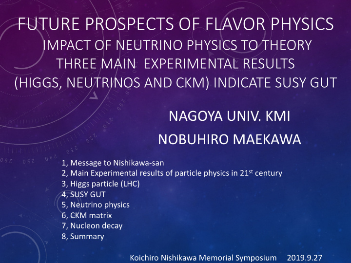 future prospects of flavor physics