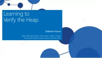 Sid  iddh  dharth Kr  h Kris  ishn  hna procedure insert(lst: Node , elt: Node ) returns (res: Node