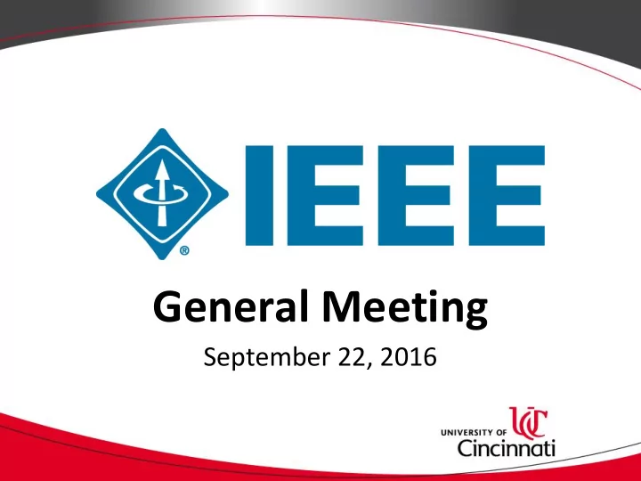 general meeting