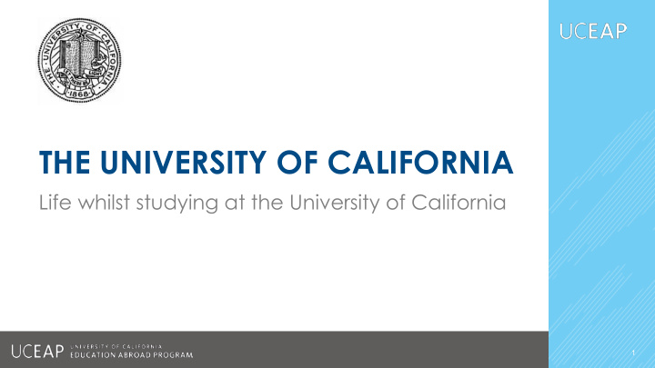 the university of california