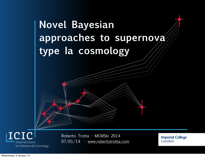 novel bayesian approaches to supernova type ia cosmology