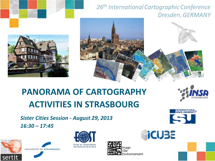 panorama of cartography activities in strasbourg sister