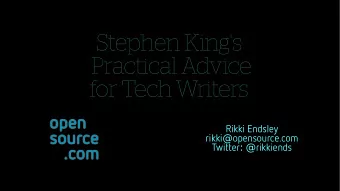 S  t  e  p  h  e  n  K  i  n  g  '  s  P  r  a  c  t  i  c  a  l  A  d  v  i  c  e  f  o  r  T  e