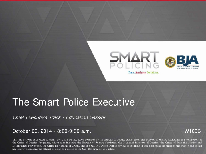 the smart police executive