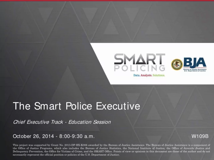 the smart police executive