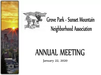 January 22, 2020  About  ut The  e GPSMNA  MNA  Provide a recognized avenue of representation