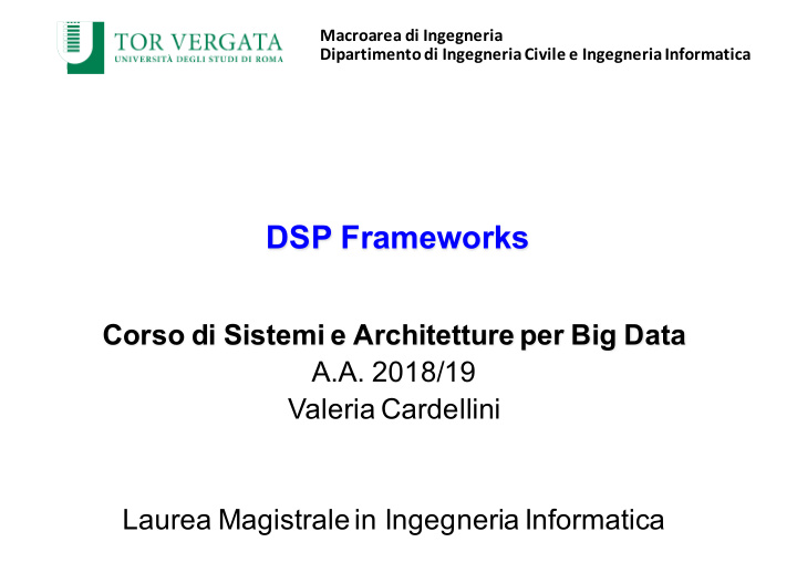 dsp frameworks