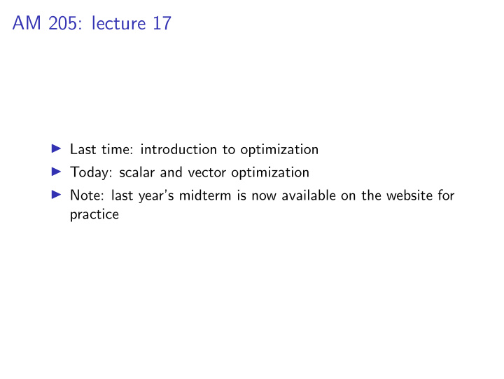 am 205 lecture 17