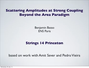 Scattering Amplitudes at Strong Coupling  Beyond the Area Paradigm  Benjamin Basso  ENS Paris
