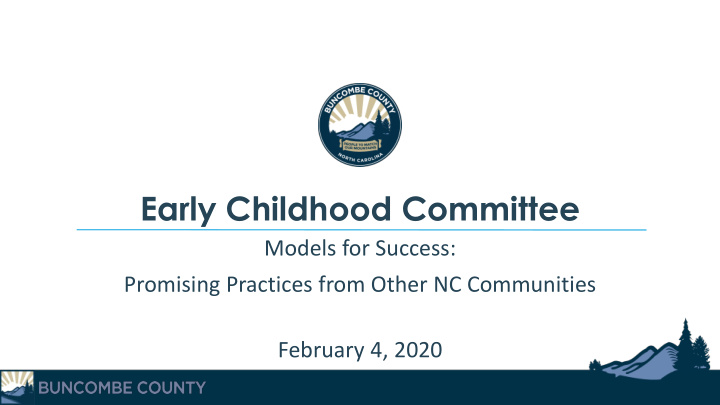 early childhood committee